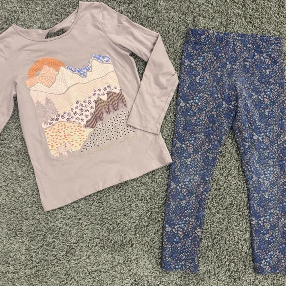Carter's long sleeve shirt and legging bundle-2 full mix & match outfits! Size 8 - Picture 7 of 11